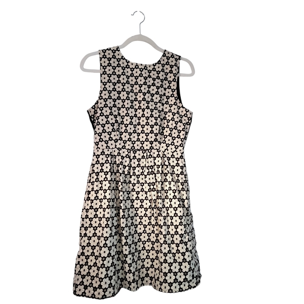 Madewell Sheer Back Perforated Daisy Dress
